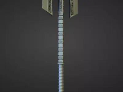 AXE13 high and low poly Low-poly 3D model