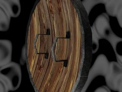 Ancient shield Low-poly 3D model buy