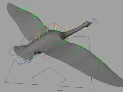 white swan 3D model