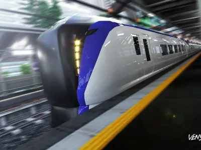 JR E353  New Azusa 3D Model Scene 3D model