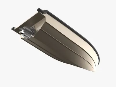 6 Meter Yacht Tender Runabout 3D model