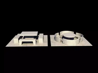 Outdoor Furniture 02 3D model purchase