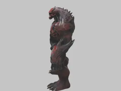 Skull Fantasy Monster Low-poly 3D model