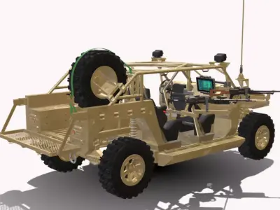 POLARIS DAGOR 4X4  Low-poly 3D model