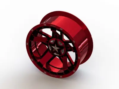 Cast rim XD-XD827 R3 - size 20x9 - Captain Hydra edition 3D model