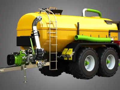 Zunhammer Liquid Manure Transport Trailer  3D model