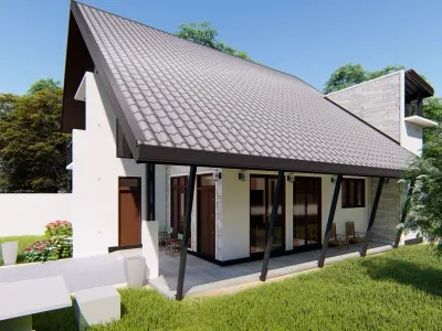 Private Family Cottage 3D model