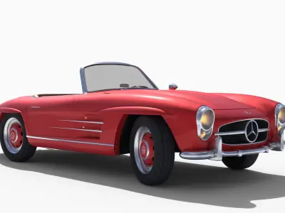 Mercedes Benz 300 SL Roadster Free 3D model
