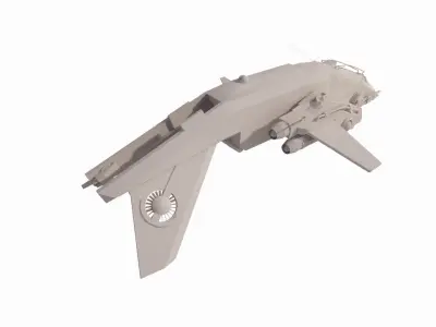 Spaceship-spacecraft-17 3D model
