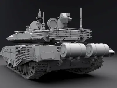 T90MS Tagil Scale model 3D print model