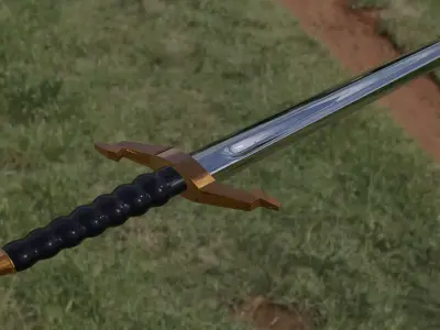 Simple Dagger Free low-poly 3D model