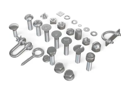 Screws Collection 3D model