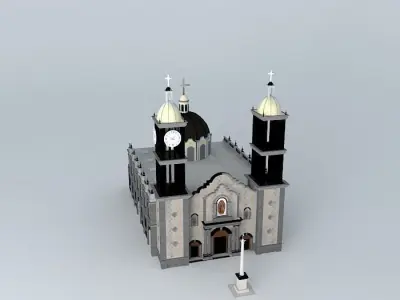 Cathedral of Our Lady of Guadalupe Free 3D model
