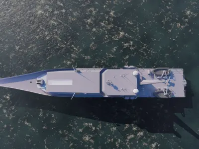 Frigate type-Warship 3D model order