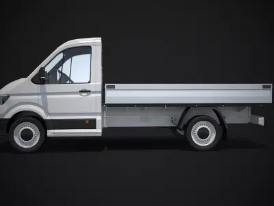 VW Crafter Pickup Short Cab 3D model