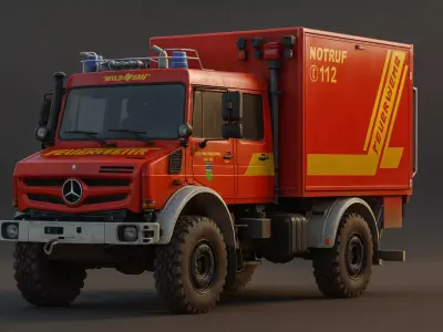 Fire Unimog 3D model