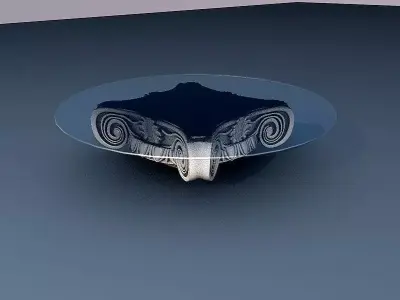 Antique coffee table 3D model purchase