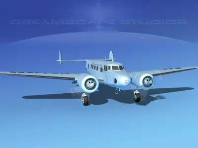 Lockheed L10 Electra Eastern 3D model