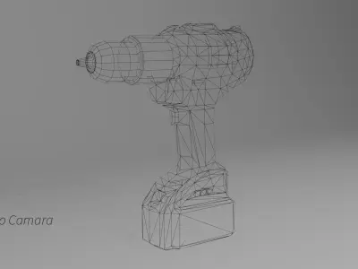 Drill Budget LowPoly for games and VR Low-poly 3D model