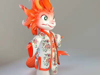 Little Dragons  3D model purchase