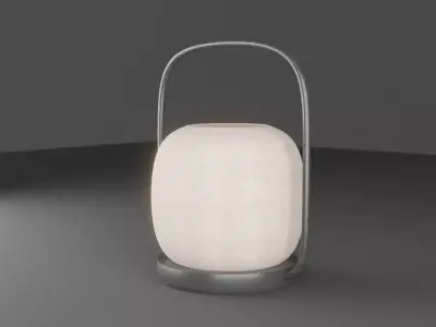 Modern Zen Lantern - Minimalist Portable Lamp 3D model