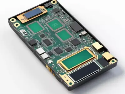Sleek Datapad Broken Screen 3D model