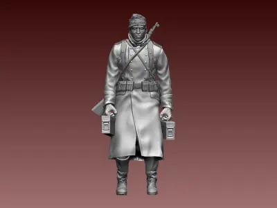 German soldier 3D print model 3