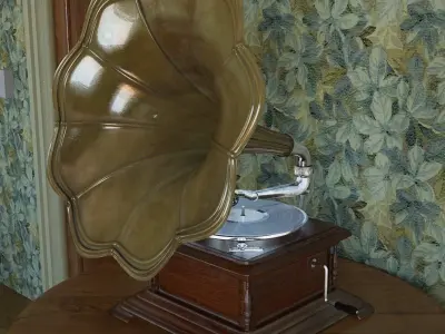 Gramophone 3D model 3D model