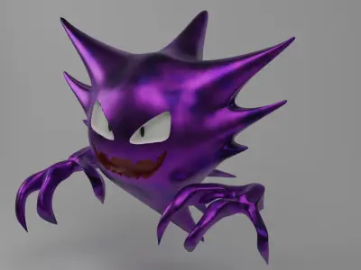 HAUNTER sculpture with spikes Free 3D model
