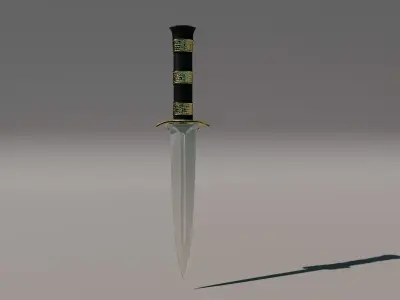 Dagger Sword Blade Cinematic Low-poly 3D model