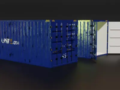 Container 2 styles Free 3D model