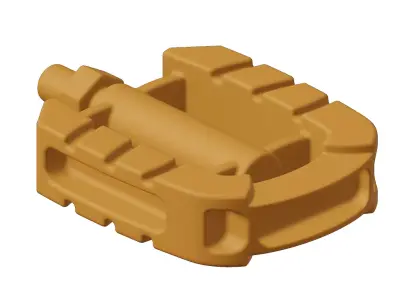 Plastic Sports Bike Pedal Toy 3D model