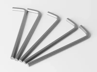 Allen Wrench or Allen Key Low-poly 3D model
