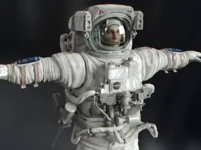 Astronaut 3D model shop