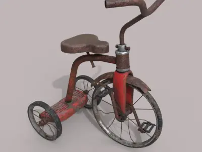 Old Tricycle 3D model
