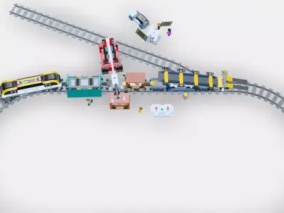 LEGO City Freight trains 3D model