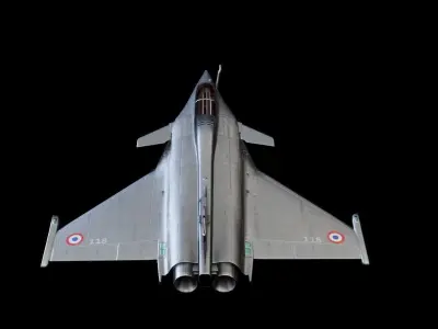 Dassault Rafale- French Strike Fighter Low-poly 3D model