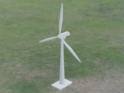 Windturbine wind turbine Low-poly 3D model