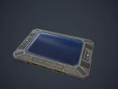 Military Tablet Game Ready Model Low-poly 3D model