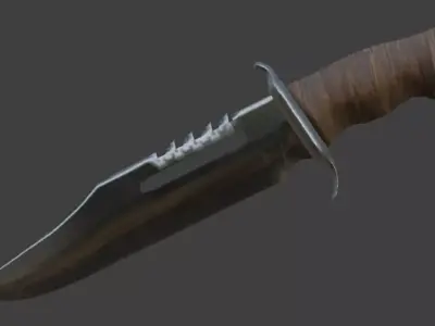 Bowie Knife 3D model