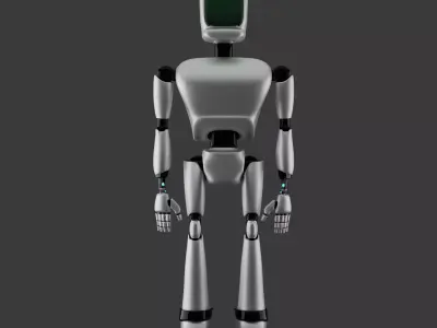Robot  character innovation technology  Low-poly 3D model