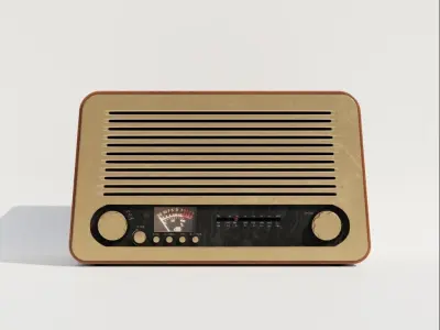 Old and Modern Radios 3D model