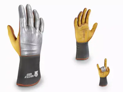 Welding Gloves Low-poly 3D model purchase