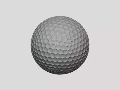 Golf Ball - Geometry Only No Textures No Materials 3D model