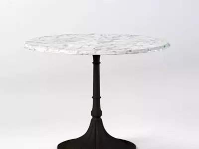 20th C Chrysanthemum Brasserie Table 3D model