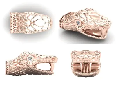 Bracelet ak37 snake 3D print model