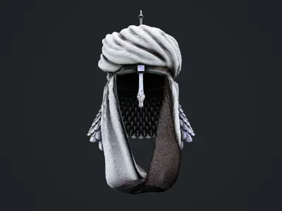 Medieval Helmet 1 3D Model Low-poly 3D model