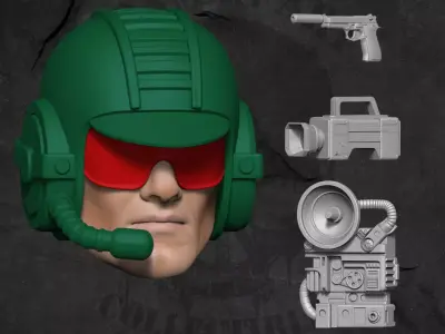 Scoop GI Joe Fan Art 3D printable files for Action Figures 3D print model