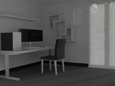 Clean Room Free low-poly 3D model