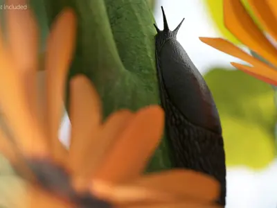  Terrestrial Slug Rigged for Blender 